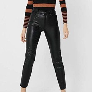 h&m goth faux leather pleather pants